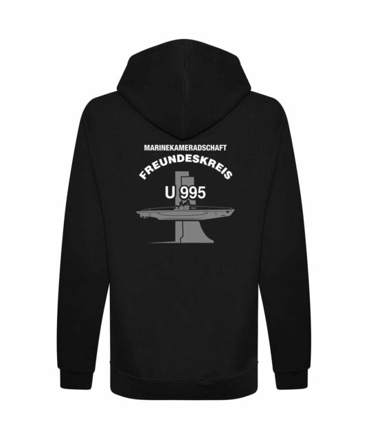 U995 Hoodie Schwarz – Bild 2